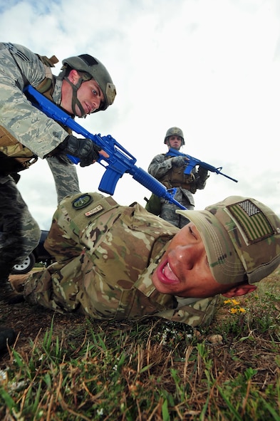 MINOT AIR FORCE BASE, N.D. – Members of the 91st Security Forces Group participates in the second annual Global Strike Challenge tryouts at the U-01 training center here Sept. 21. The GSC is a competition where Air Force Intercontinental Ballistic Missile and bomber forces compete against one another to be recognized as the best at what they do in the command. The challenge will be held at Barksdale AFB, La. (U.S. Air Force Photo / Senior Airman Jesse Lopez)