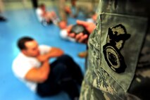 MINOT AIR FORCE BASE, N.D. – The 91st Security Forces Group held tryouts at the McAdoo Sports and Fitness Center for a chance to represent their wing in the second annual Global Strike Challenge, here Sept. 21. The GSC is a competition where Air Force Intercontinental Ballistic Missile and bomber forces compete against one another to be recognized as the best at what they do in the command. The challenge will be held at Barksdale AFB, La. (U.S. Air Force Photo / Senior Airman Jesse Lopez)

