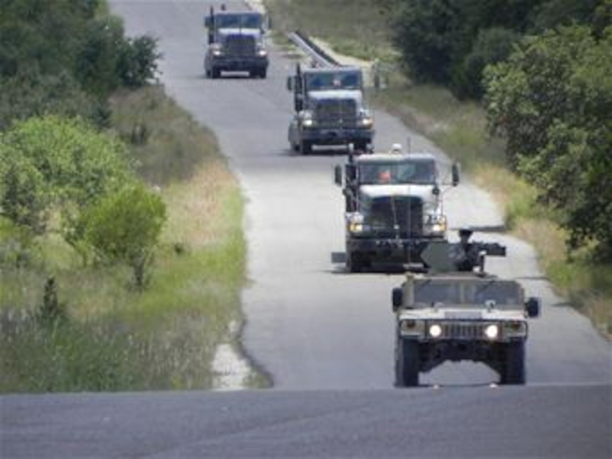 VANDENBERG AIR FORCE BASE, Calif. - Approximately 30 Airmen from the 30th Civil Engineer Squadron are scheduled to begin convoy training here Sept. 22. (Photo by Patrick Wilbricht) 