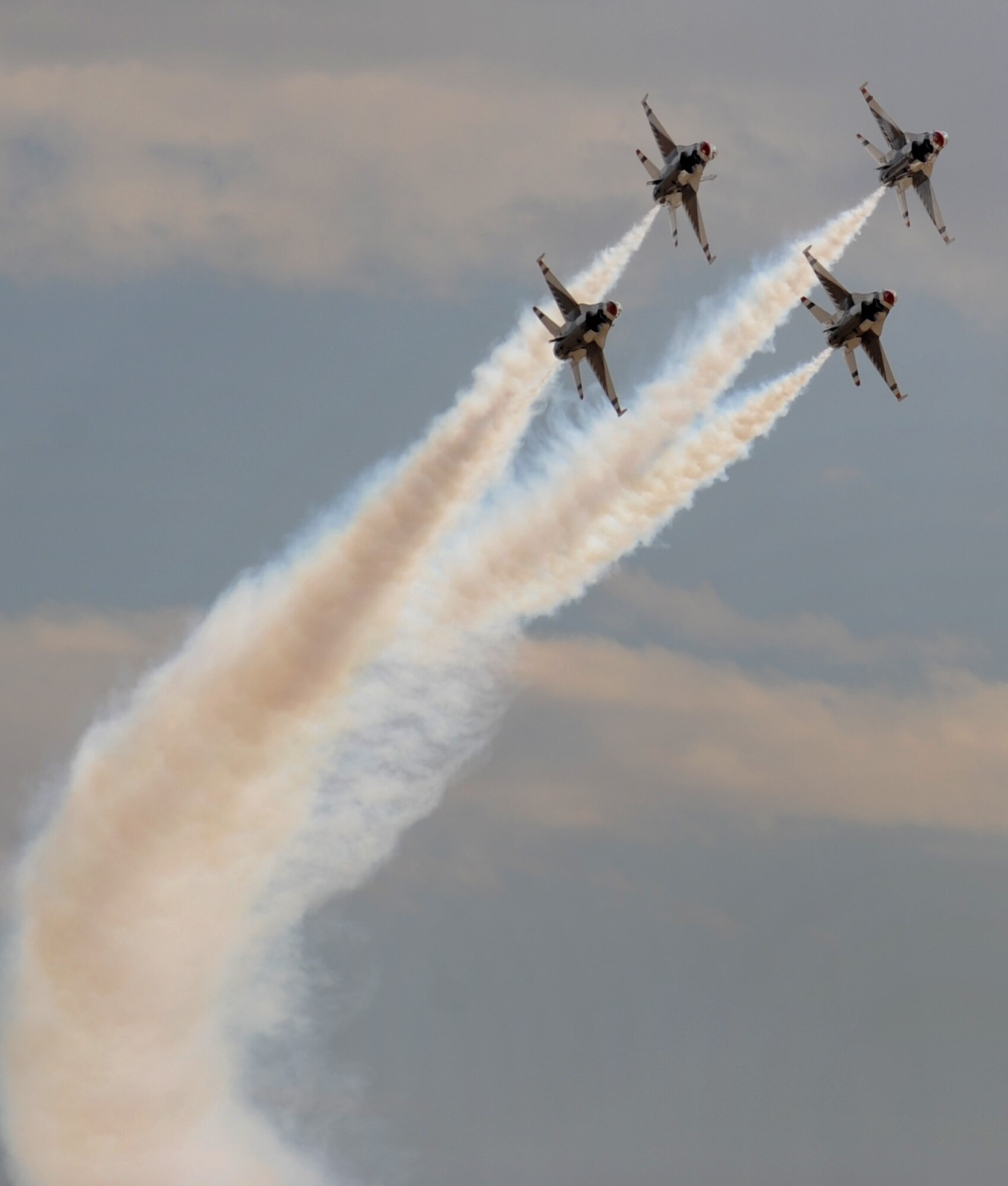 MOUNTAIN HOME AIR FORCE BASE, Idaho – The U.S. Air Force Aerial Demonstration Team performs during Gunfighter Skies 2011 here Sept. 17. Thousands came from Idaho and surrounding states to see more than 10 acts perform. (U.S. Air Force photo by Staff Sgt. Gina Chiaverotti-Paige)