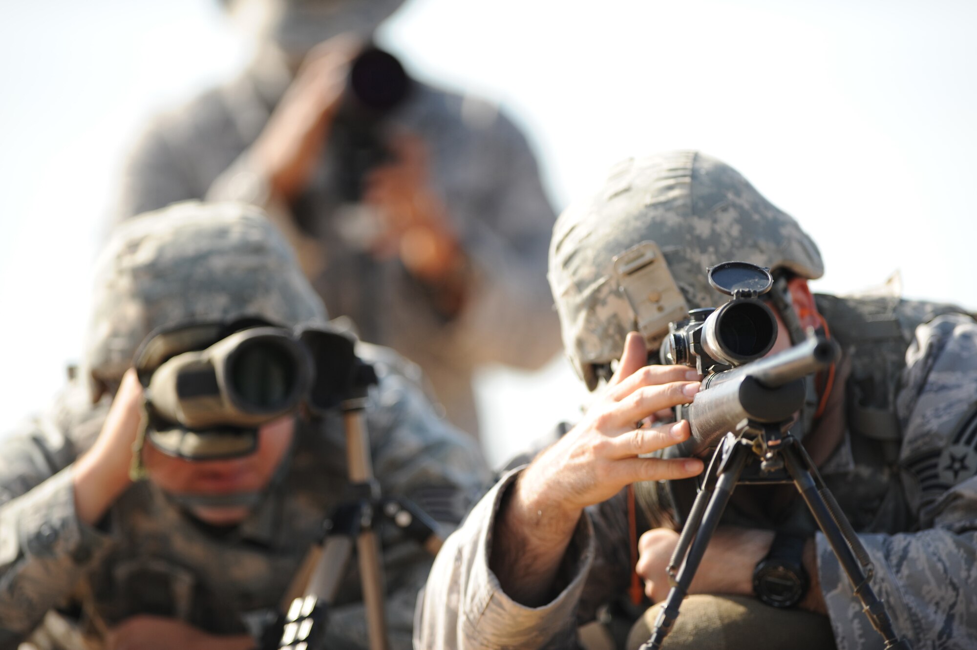 Members of the Texas Air National Guard?s 204th Security Forces Squadron conduct training operations at Fort Bliss, Texas; Sept. 13, 2011. (Air National Guard photo by Staff Sgt. Eric L. Wilson/Released)