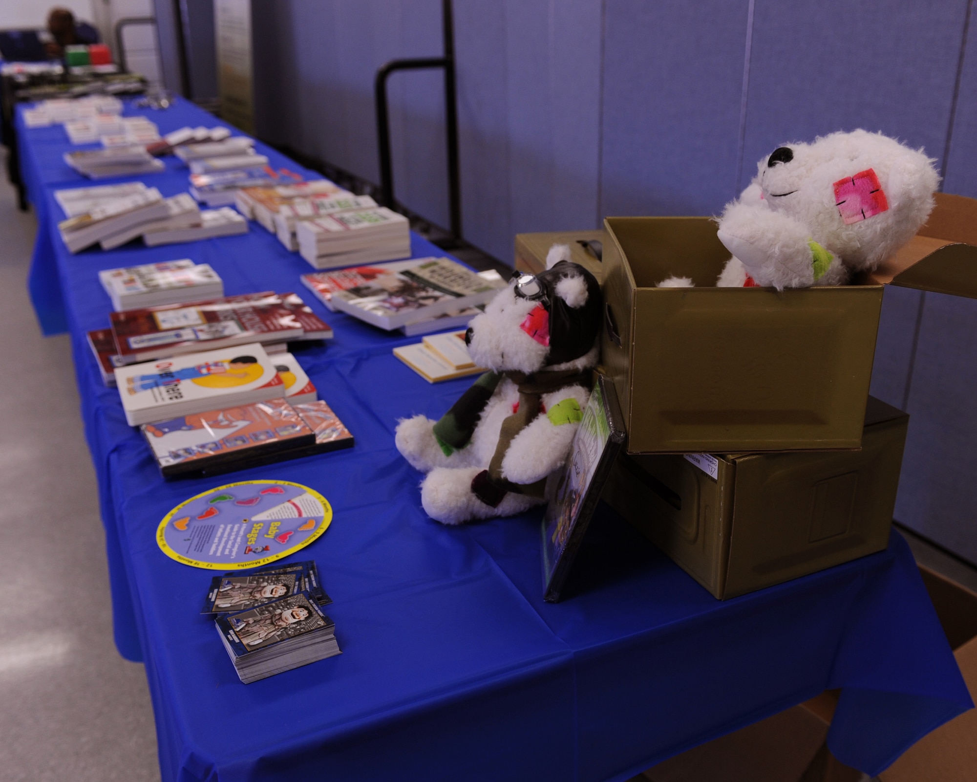 DAVIS-MONTHAN AIR FORCE BASE, Ariz. – Books provided by Military OneSource lie on a table during the Operation COPE Roadshow here Sept. 16. Military OneSource and other United States Organizations provided more than $7,000 worth of resources to the roadshow. (U.S. Air Force photo/Airman 1st Class Christine Halan)