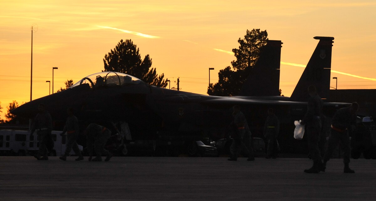 Gunfighters participate in FOD walk > Mountain Home Air Force Base