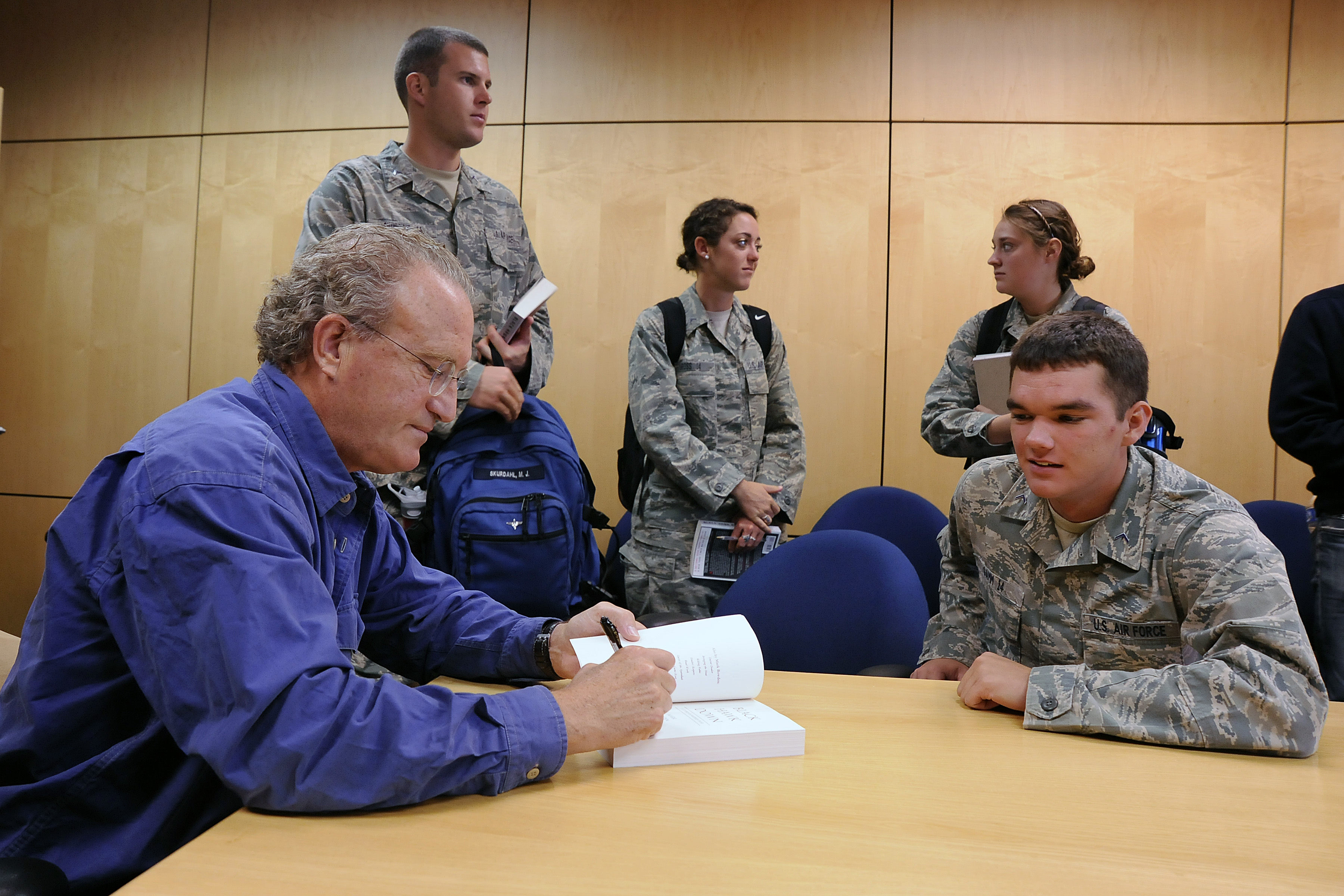 Black Hawk Down author visits Academy > United States Air Force Academy > News Display