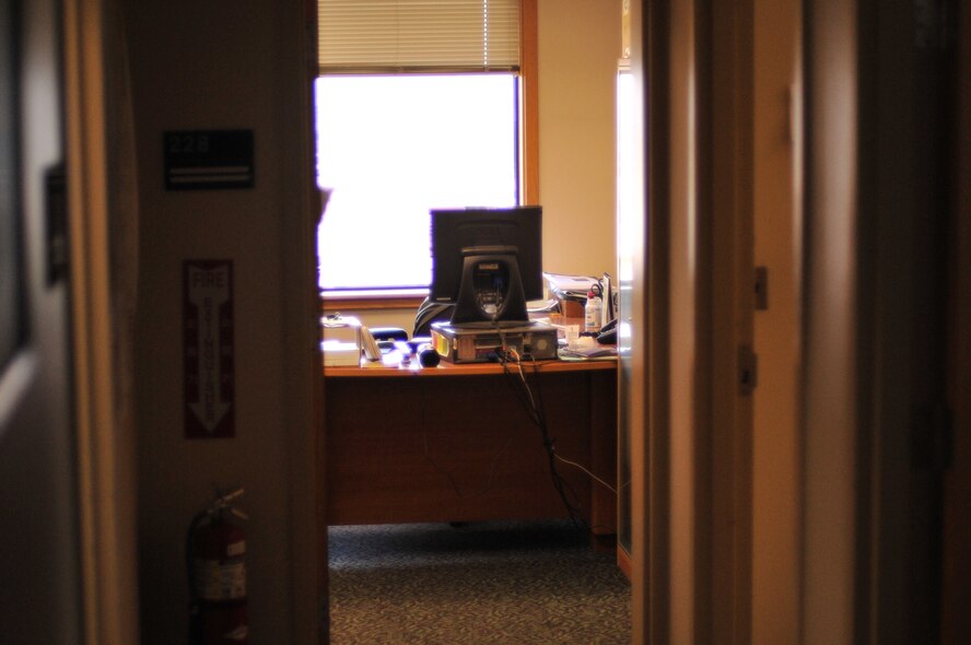 When you leave the office for lunch turn off any lights that are unoccupied to help conserve energy. October is Energy Conservation month and we should all do our part to help conserve. (U.S. Air Force photo/Tech. Sgt Chad Thompson)