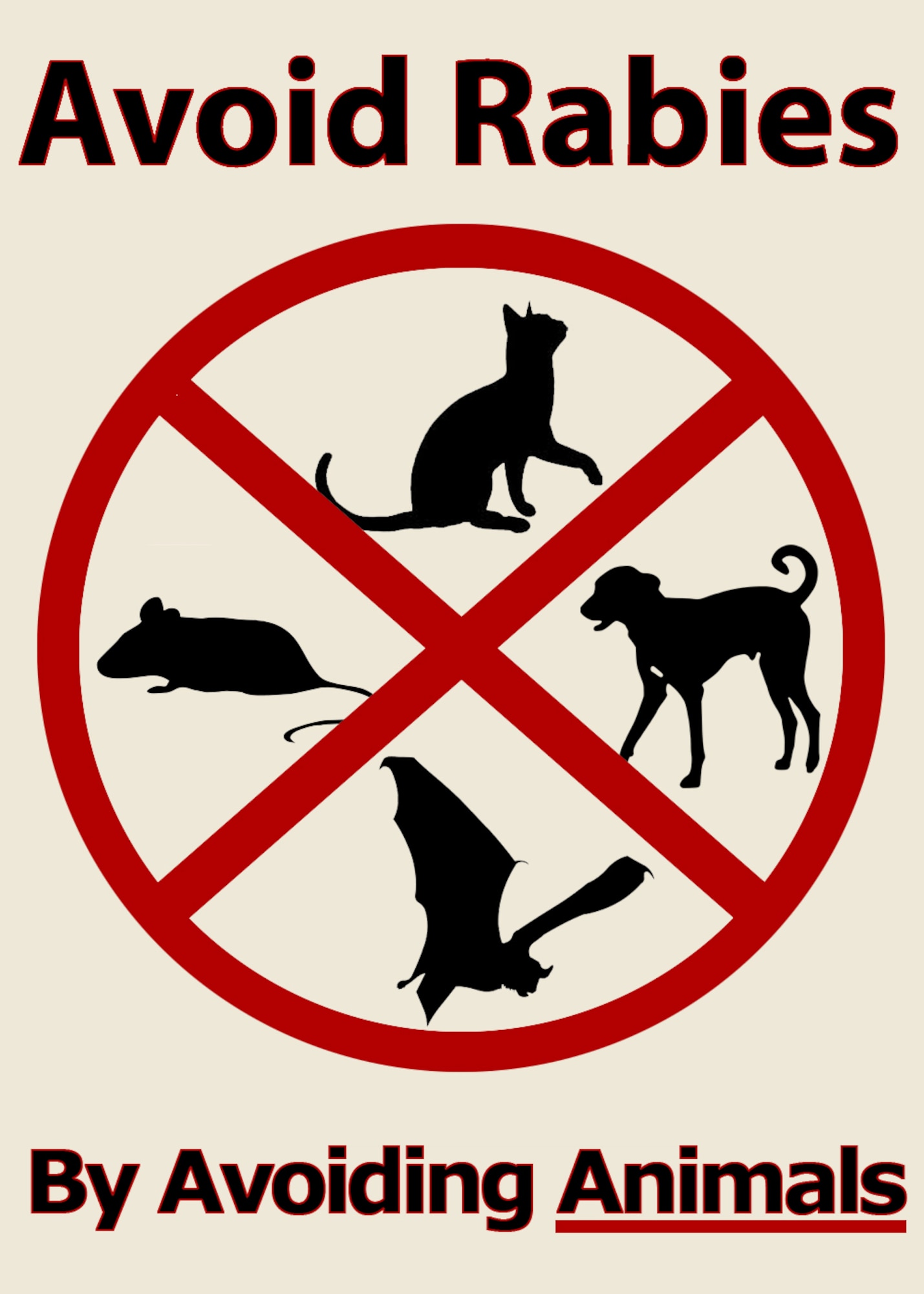 Avoid rabies by avoiding animals. (Courtesy graphic) 