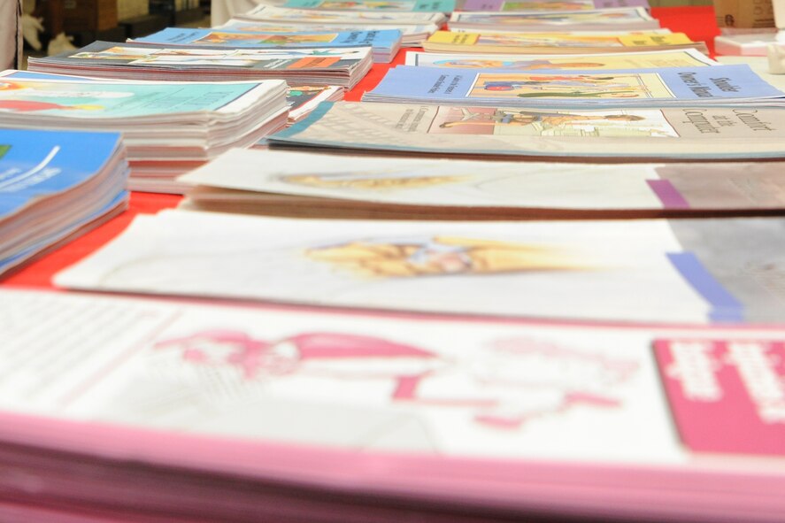 KUNSAN AIR BASE, Republic of Korea -- Health pamphlets were set out for retired servicemembers during Retiree Appreciation Day here Sept. 24. Days like this are a great source of the latest information for retirees and their family members. (U.S. Air Force photo/Senior Airman Brittany Y. Bateman)
