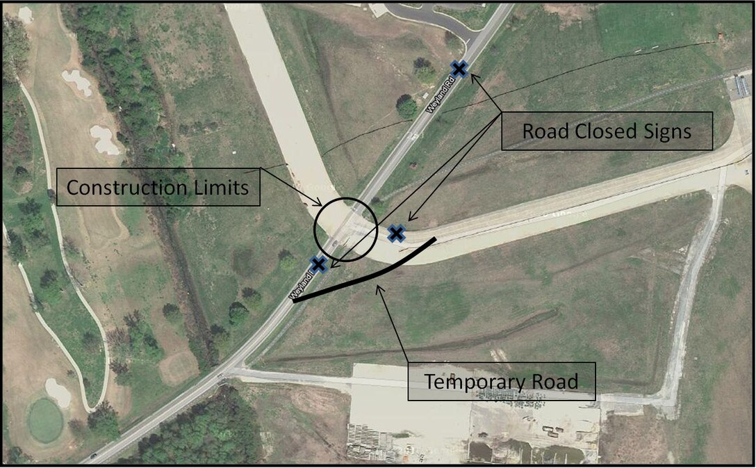 Construction of a traffic circle at the intersection of Weyland Road and LTA Bypass Road will soon begin and is expected to be completed by the end of November. 