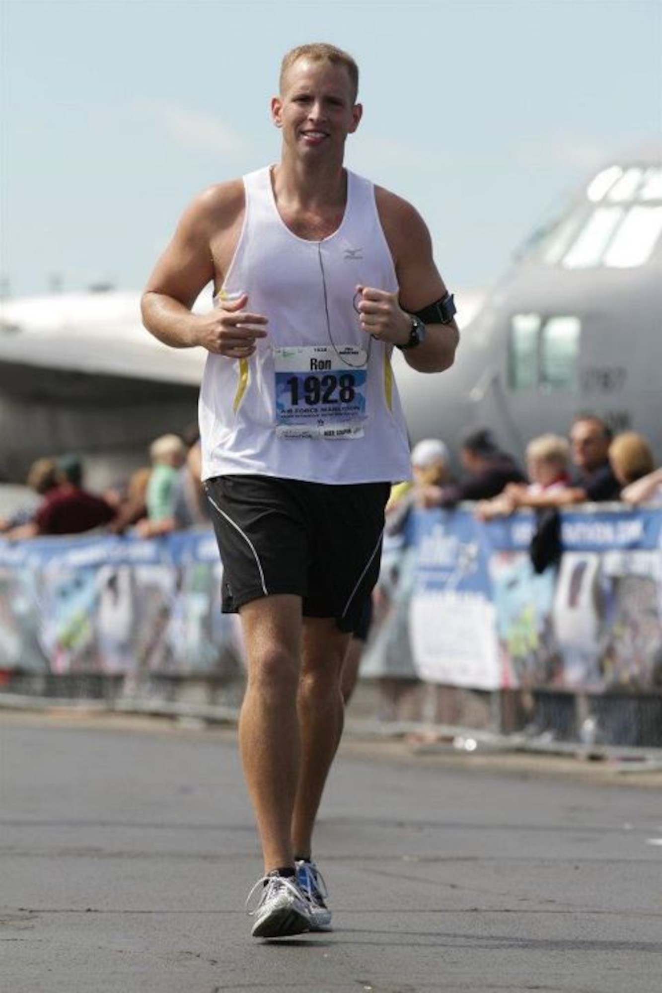 Ronald Lenz, 334th Training Squadron, air traffic control instructor, began running to lose weight and pass his PT test. He lost 53 pounds since he arrived at Keesler and went from a marginal to excellent score on his PT test.  (Courtesy photo)