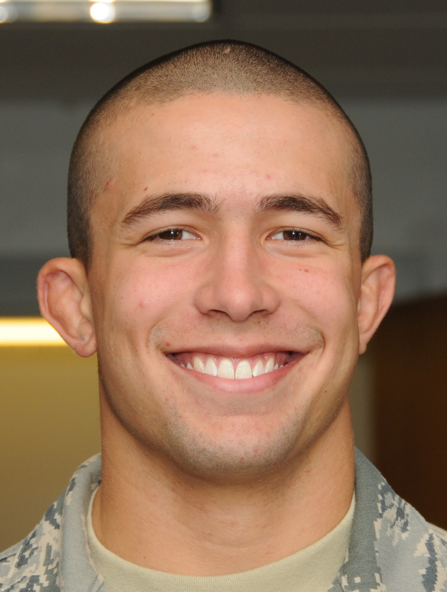 Airman Christian Miller, one of six recent graduates of the electronic principles course in the 335th Training Squadron achieved perfect scores.  Miller graduated Sept. 27. He is from Schaumburg, Ill., and continues training in the communication, navigation and mission systems apprentice course at Sheppard Air Force Base, Texas.  (U.S. Air Force photo by Kemberly Groue)