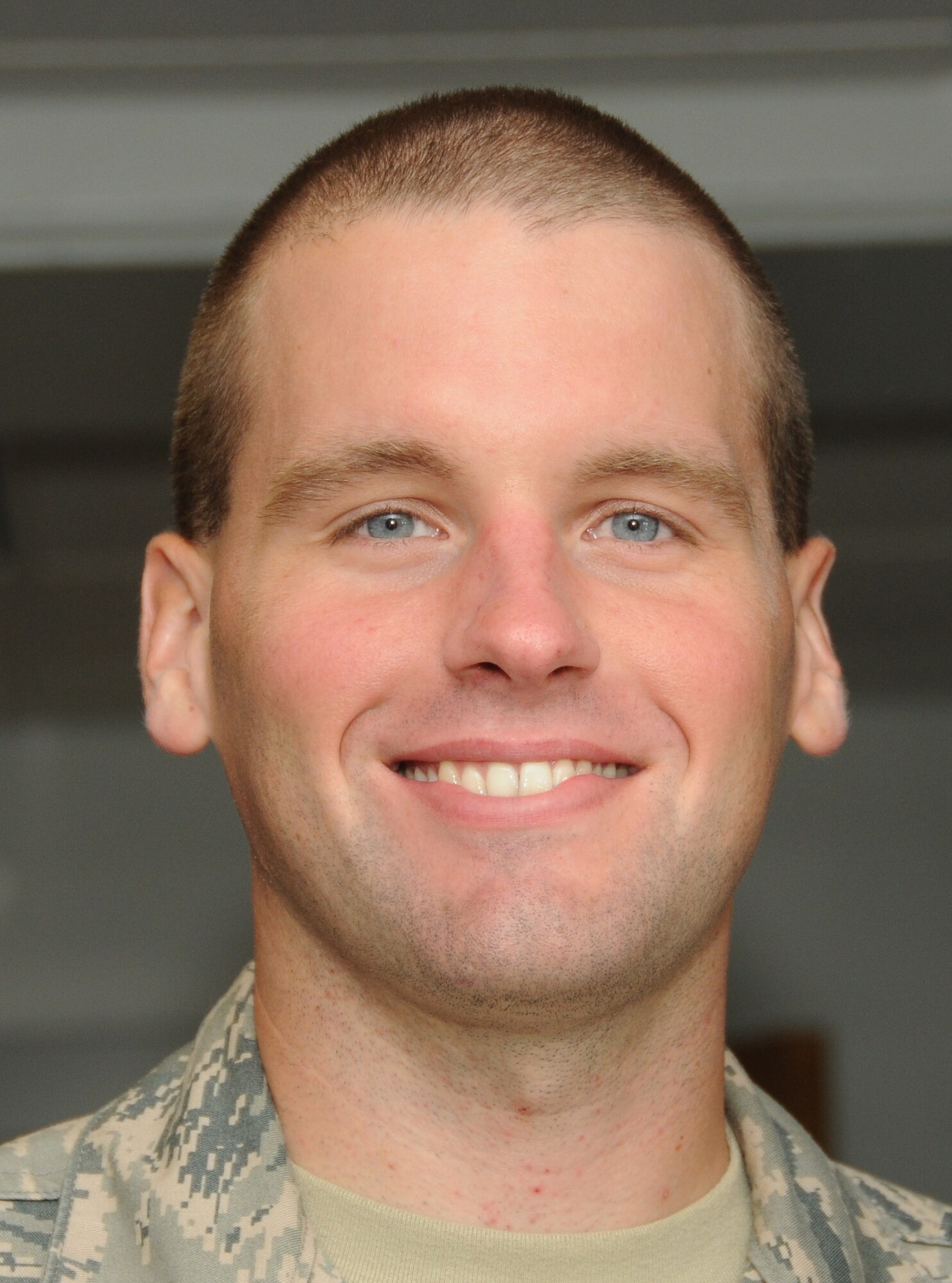 Airman Basic Nathan Briggs, one of six recent graduates of the electronic principles course in the 335th Training Squadron achieved perfect scores.  Briggs graduated Sept. 27. He is from San Diego, and continues training in the communication, navigation and mission systems apprentice course at Sheppard Air Force Base, Texas.  (U.S. Air Force photo by Kemberly Groue)