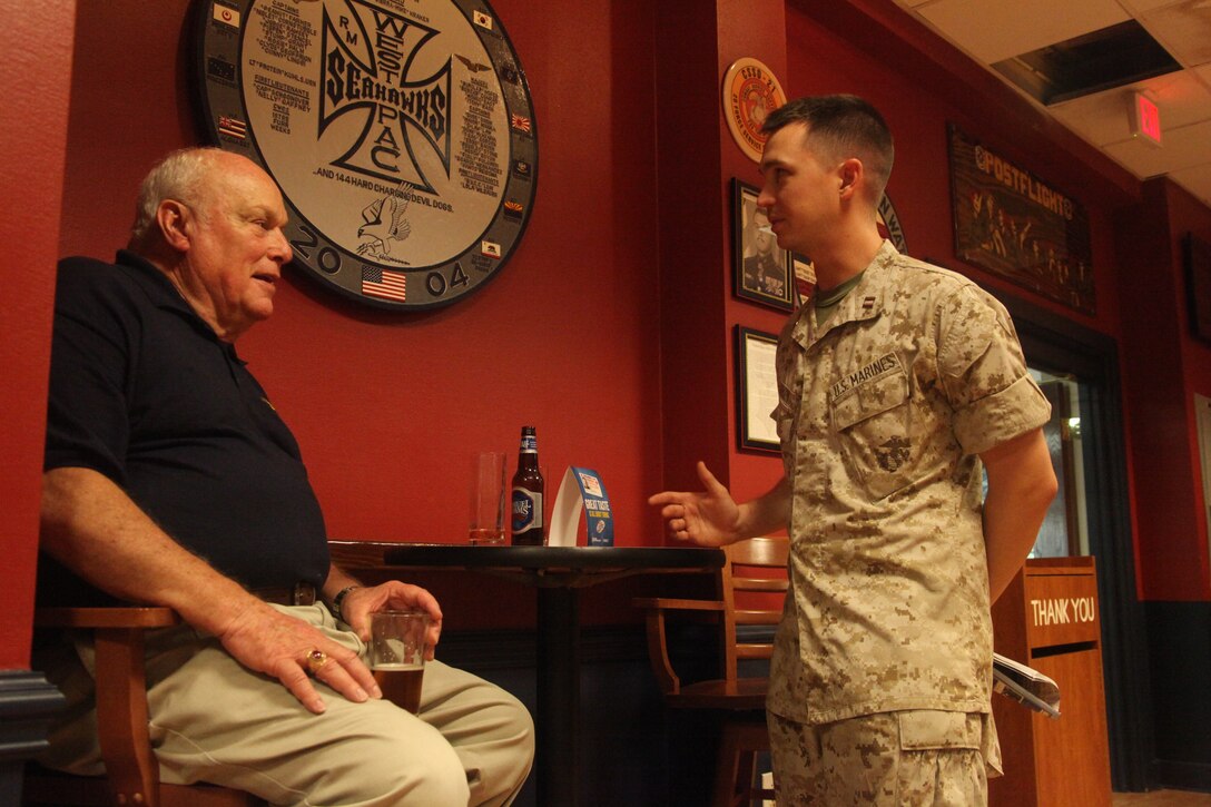 Capt. Robert G. Gibson finally meets Maj. Gen. Michael "Lancer" Sullivan, who was an old friend of the family. Gibson's father, retired Col. Rob F. Gibson, worked with Sullivan when they were stationed together at Headquarters Marine Corps from 1977 to 1980.
