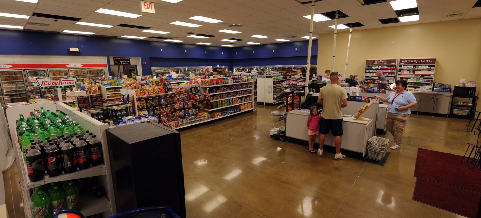 Shown here is the opened and newly renovated area of the Army and Air Force Exchange Service shoppette,Shaw Air Force Base, S.C., Sept. 29, 2011. The end results, according to AAFES, will handle the growing population of Shaw, and provide faster service and a greater capacity for goods.  (U.S. Air Force photo byAirman 1st Class Neil D. Warner/Released)