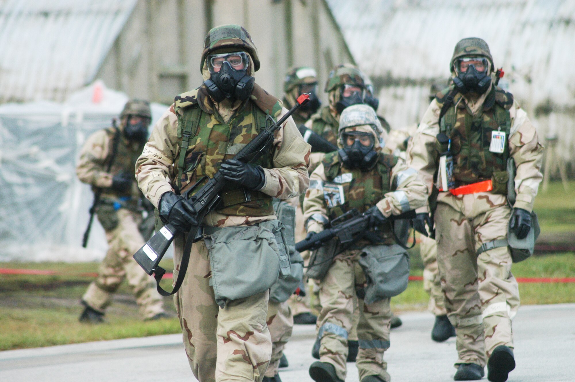 Airman during exercise training. U. S. Air Force photo by Sue Sapp