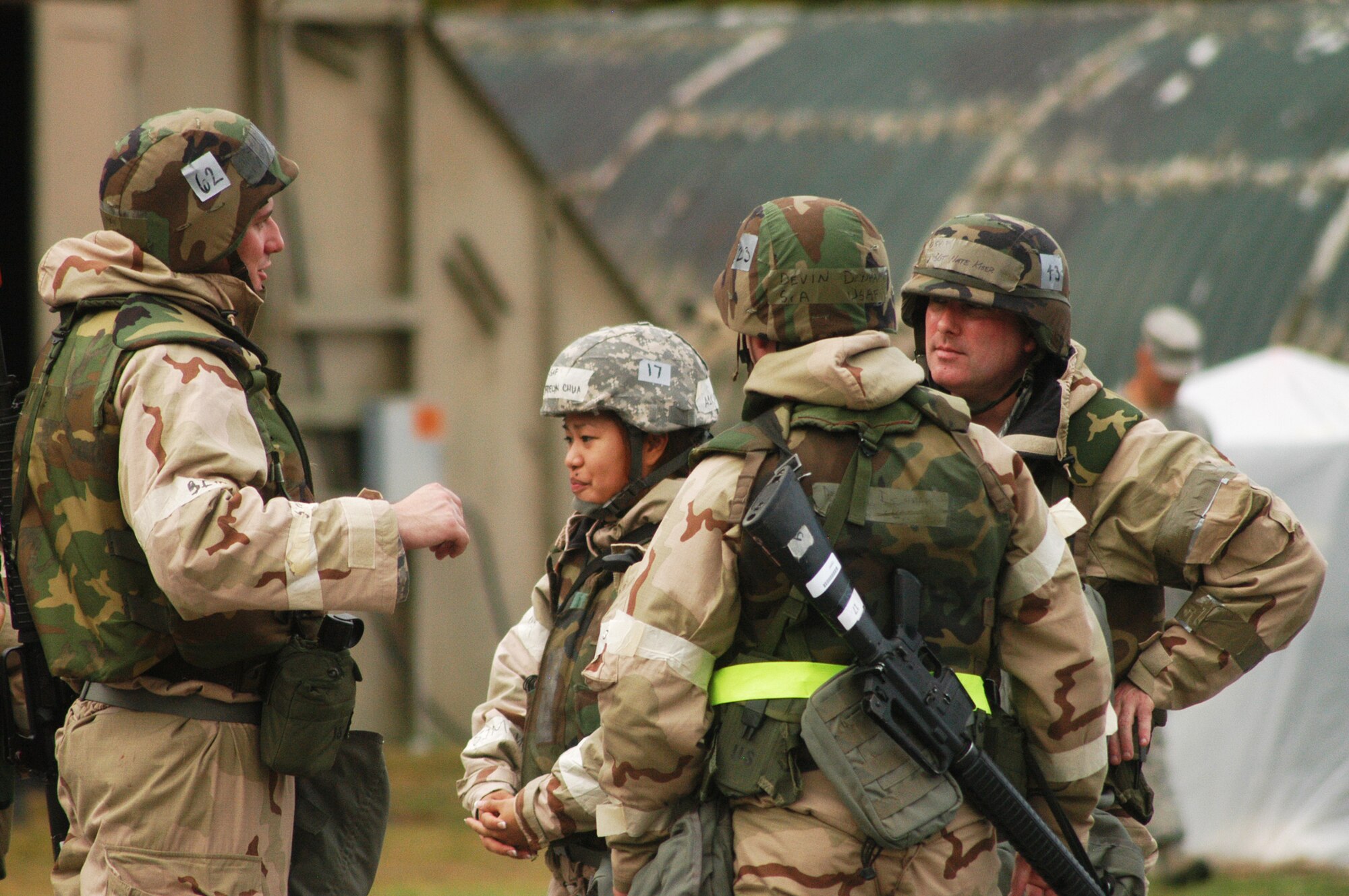 Airman during exercise training. U. S. Air Force photo by Sue Sapp