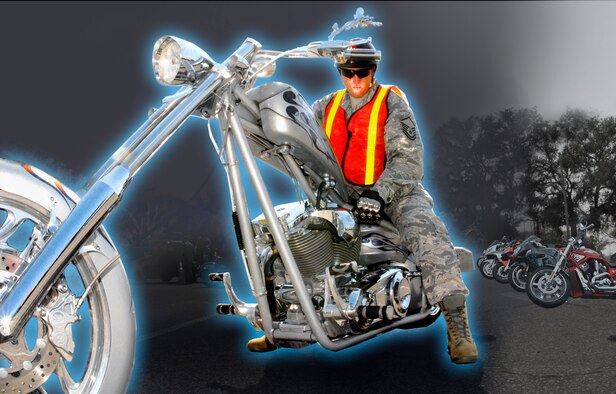 Team Eglin Safety hosts its 5th Annual Motorcycle Safety Rally April 13 from 9 a.m. to 2 p.m. at the 1st Special Operations Maintenance Squadron Hanger, Bldg. 244 adjacent to the Eglin Climatic Laboratory on Eglin Blvd. The event will consists of: Blessing of the bikes, best bike competition, guest speakers, Grant's gauntlet ride, group rides, motorcycle display/demo’s, aircraft static display and door prizes. This free event is open to All military, retired military, DoD civilians and DoD contractors in the local area and region to include Tyndall AFB and Pensacola NAS. For more information, call Tech. Sgt. Kate Langley AAC/SEG, 882-7356, Staff Sgt. Cory Krick, 1st SOMXS, 883-4640, or Joe Bailey 53 WG/SEG, 882-5734. (U.S. Air Force graphic/Randy Gon)
