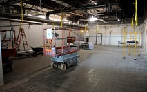 The Student Union, currently undergoing construction, is located next door to the Education and Training Center.  The Student Union will be a place for Team Scott Airmen to go to study, surf the web with wireless capabilities, play games, have movie nights and host student events. (U.S. Air Force photo/Airman 1st Class Divine Cox)