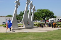 A wreath-laying ceremony honors POW/MIAs March 30 at Joint Base San Antonio-Randolph.  (U.S. Air Force Photo by Don Lindsey)