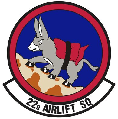 22nd Airlift Squadron patch (U.S. Air Force graphic)