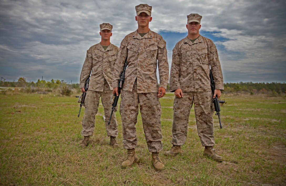 Scranton, Pa., native Cpl. Steven Weitz (front) is a mortar section leader with Company F, 2nd Battalion, 8th Marine Regiment, 2nd Marine Division.  The 21-year-old and 2008 graduate of Old Forge Junior/Senior High School was in charge of three mortar systems during a company-size exercise focusing on platoon-size supported attacks in order to refine the company with the proper tactics, techniques, and procedures with automatic weapons at the platoon and company level.