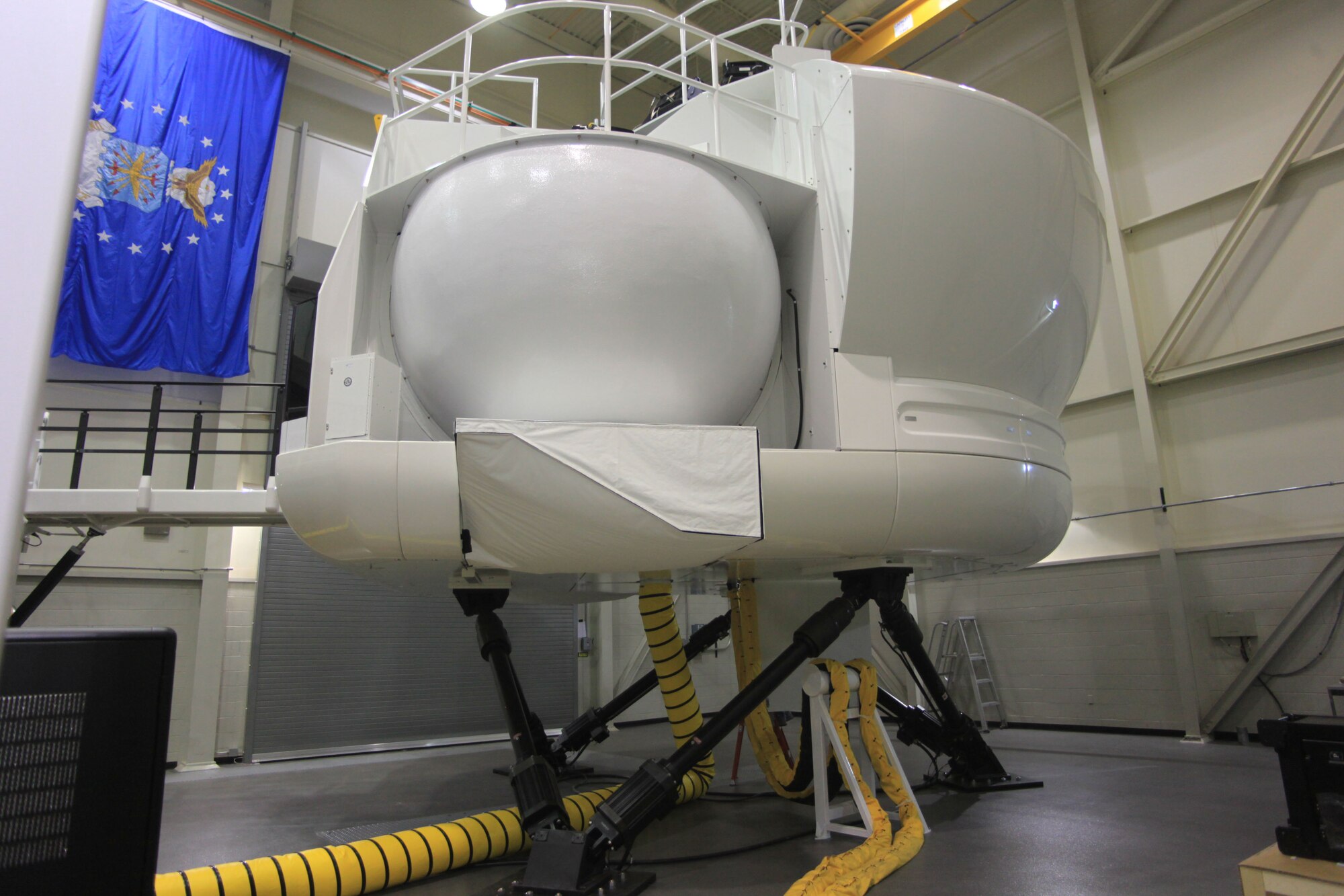 KIRTLAND AFB, N.M. -- The new state-of-the-art HH-60G simulator that was formally accepted by the 58th Training Squadron on March 23 uses a total crew concept enabling the training of all crew members, including the flight engineer and aerial gunner positions. (Courtesy photo)