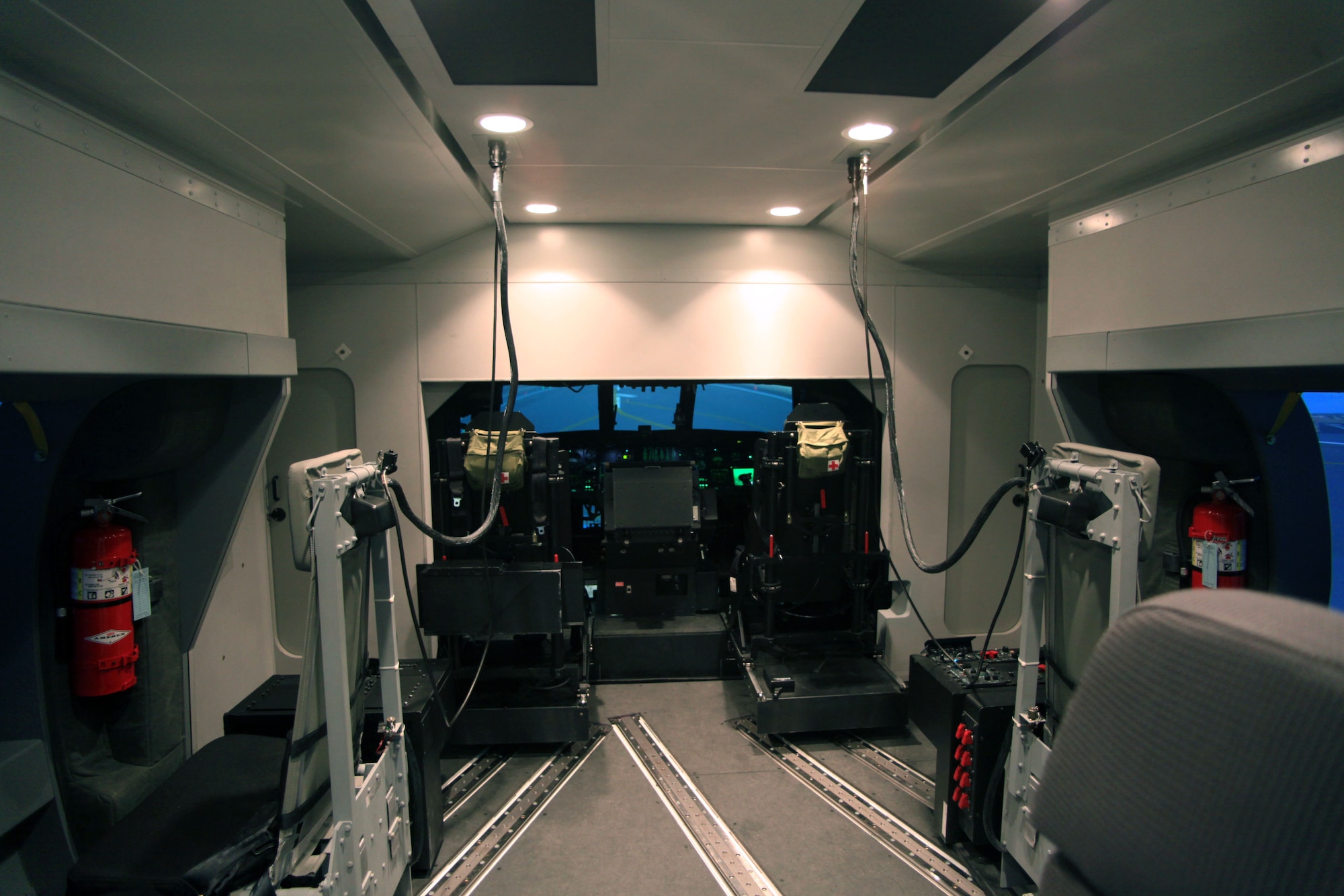 KIRTLAND AFB, N.M. -- The new state-of-the-art HH-60G simulator that was formally accepted by the 58th Training Squadron on March 23 uses a total crew concept enabling the training of all crew members, including the flight engineer and aerial gunner positions. (Courtesy photo)
