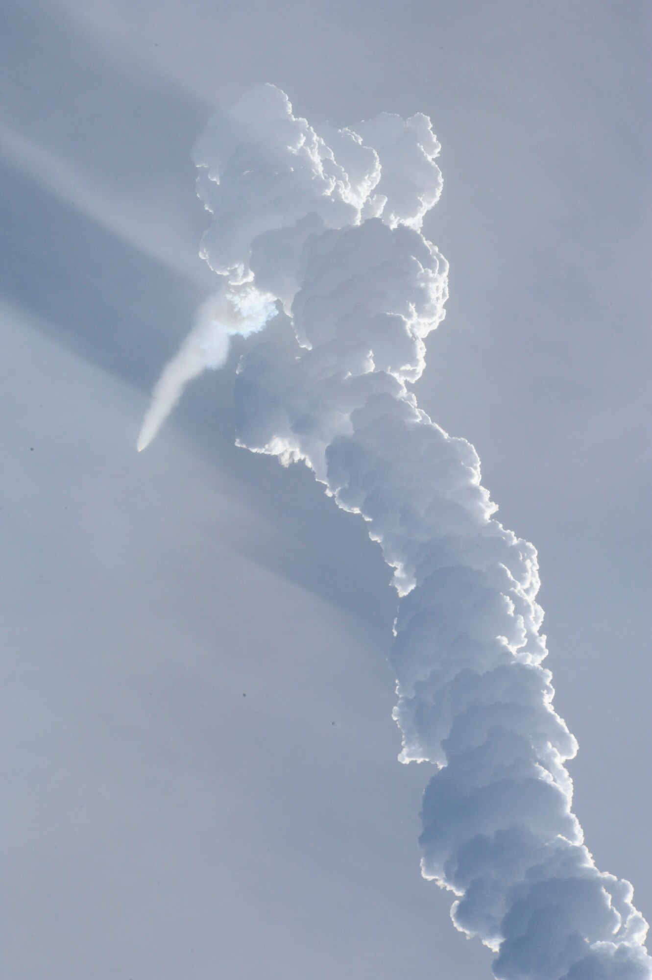 VANDENBERG AIR FORCE BASE, Calif.-- Team Vandenberg launched a United Launch Alliance Delta IV Medium+ (5,2) from Space Launch Complex-6 here at 4:12 p.m. PDT Tuesday, April 3, 2012. The launch was the Department of Defense?s first-ever Delta IV Medium launch vehicle configured with a 5-meter payload fairing and two solid rocket motors. (U.S. Air Force photo/Staff Sgt. Levi Riendeau)