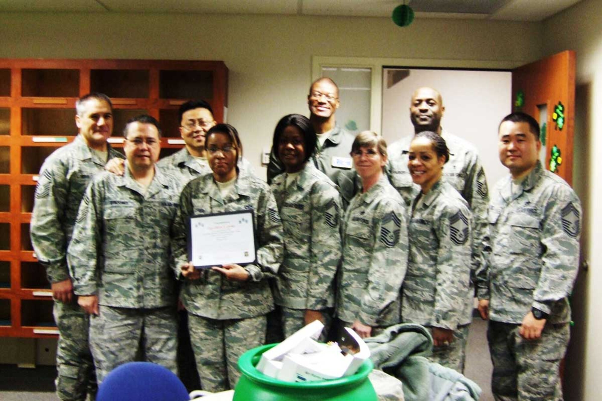 TSgt Sherry Garner was selected as the Chief's Group Choice Award winner.