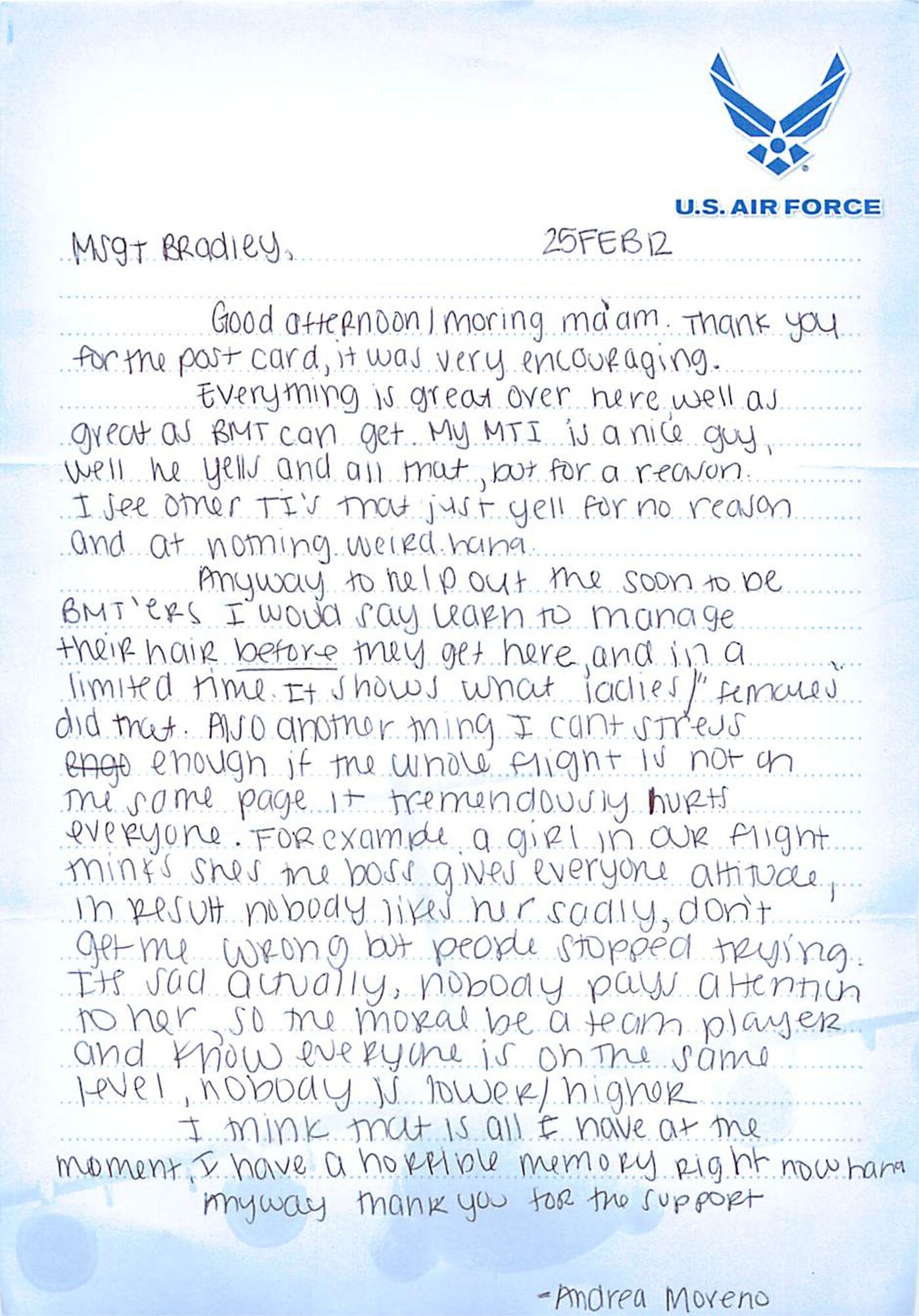 TRAVIS AIR FORCE BASE, Calif. -- Submitted by Flight Leader, Master Sgt. Heather Bradley, who is assigned to the 349th Air Mobility Wing equal opportunity office. (U.S. Air Force) 
 
