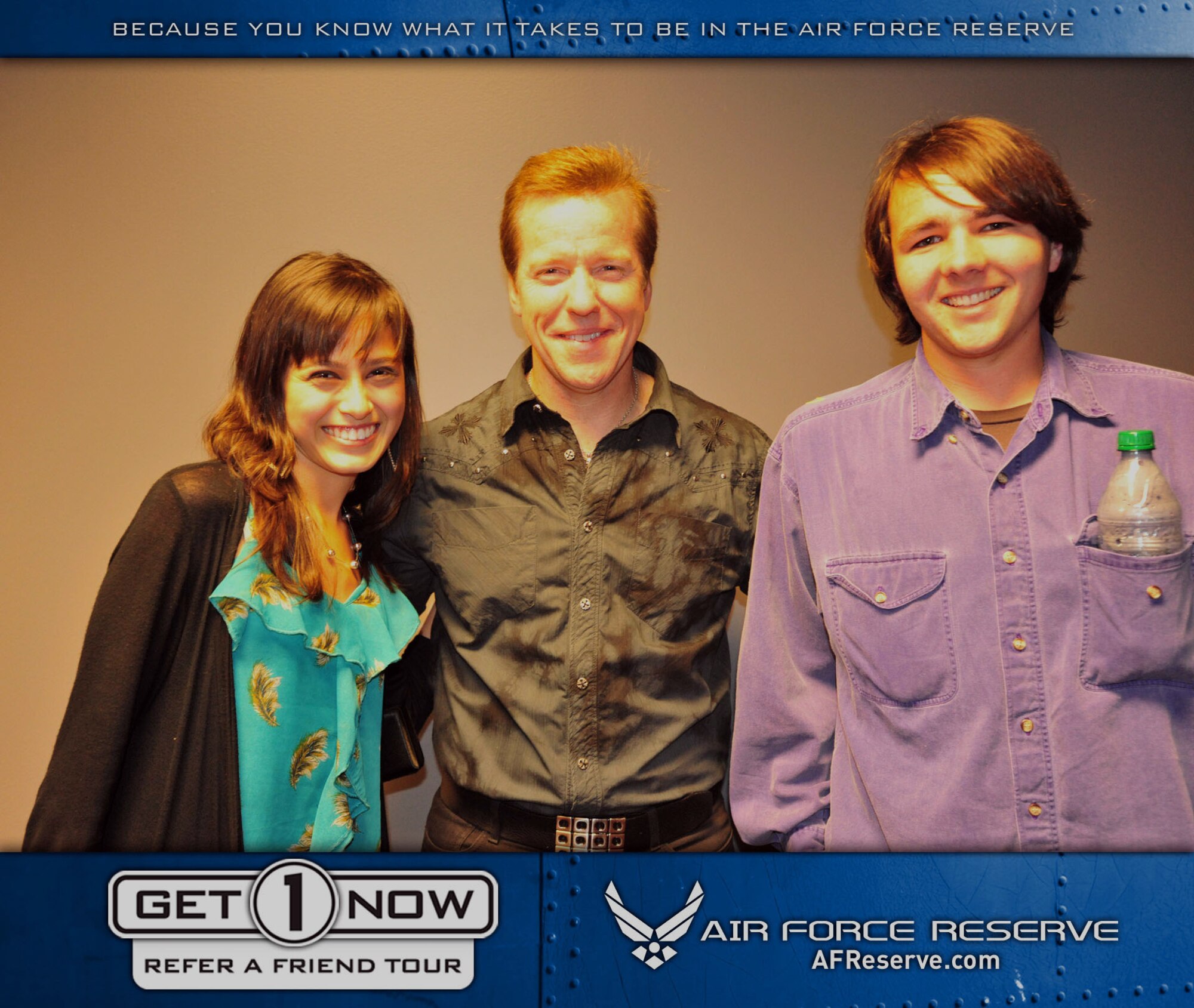 Reservists who referred a friend through the Air Force Reserve's Get 1 Now program received two free tickets to see Jeff Dunham in Los Angeles on March 31. Visit www.get1now.us for more information and to submit your referral. (U.S. Air Force courtesy photo)

