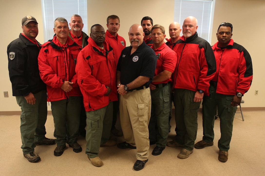 The instructors for the new special reaction team course held at Marine Corps Base Camp Lejeune gather after the graduation of the course’s inaugural class, April 6. Each class trains around 30 law enforcement personnel to take on the tactically demanding role of SRT member, helping Marine Corps installations meet their SRT requirements.