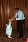 Danica and Shane Stovall have fun dancing during the Daddy-Daughter Dance at AEDC. (Photos by Andrea Stephens)