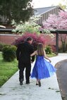 Father and daughter duo, Jamie and Kylee Stephens share a special moment while walking to the entrance of the Arnold Lakeside Center for the first annual Daddy-Daughter Dance March 23. (Photos by Andrea Stephens)
