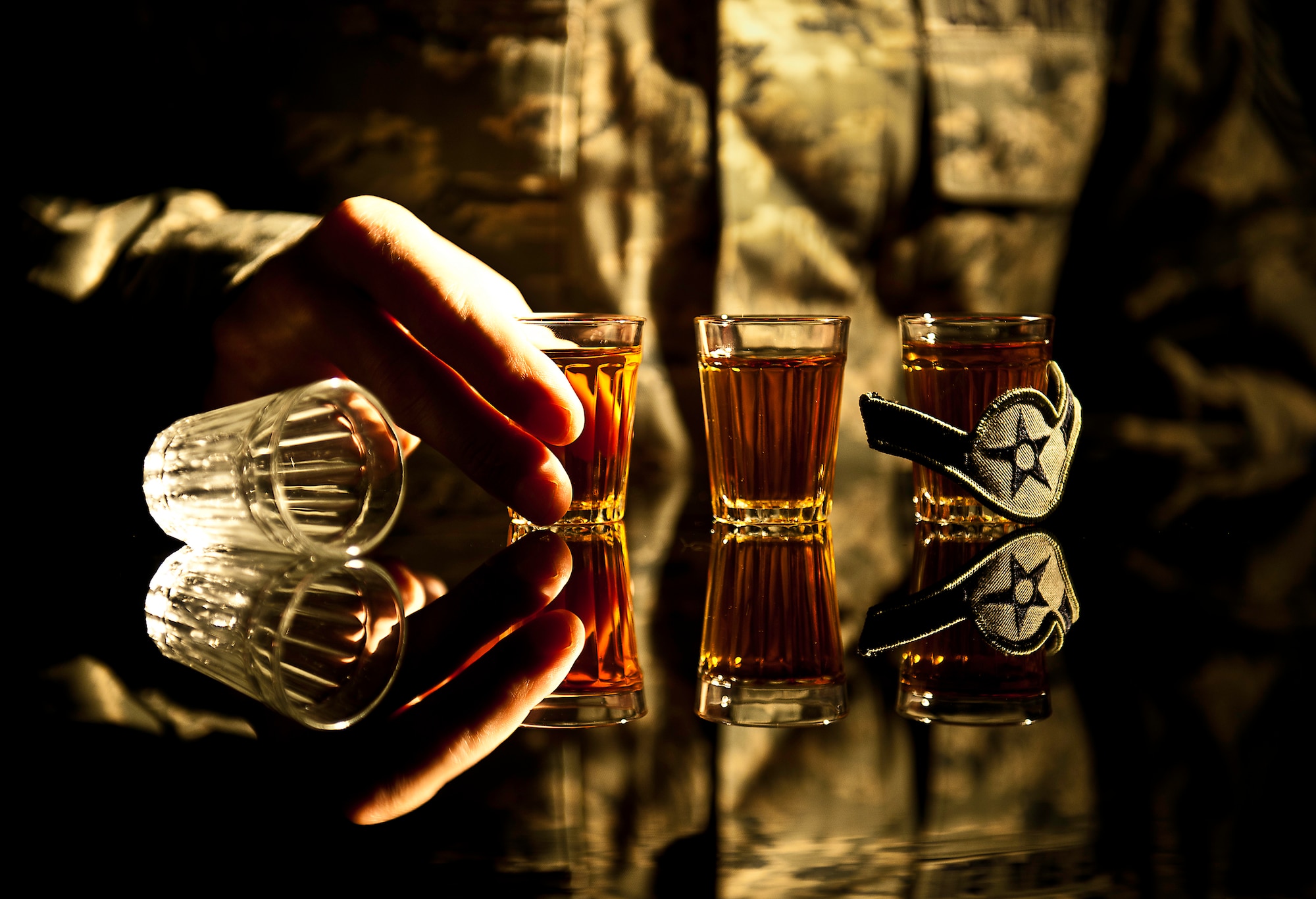 Ensuring a military member’s awareness of the limitations and consequences of alcohol abuse and driving under the influence can have on a career could prevent them from crossing the line of another drink or the decision to get behind the wheel.  To learn more about the consequences of and alcohol abuse, call Alcohol, Drug Abuse Program and Treatment at 883-8373.  (U.S. Air Force photo/Samuel King Jr.)
