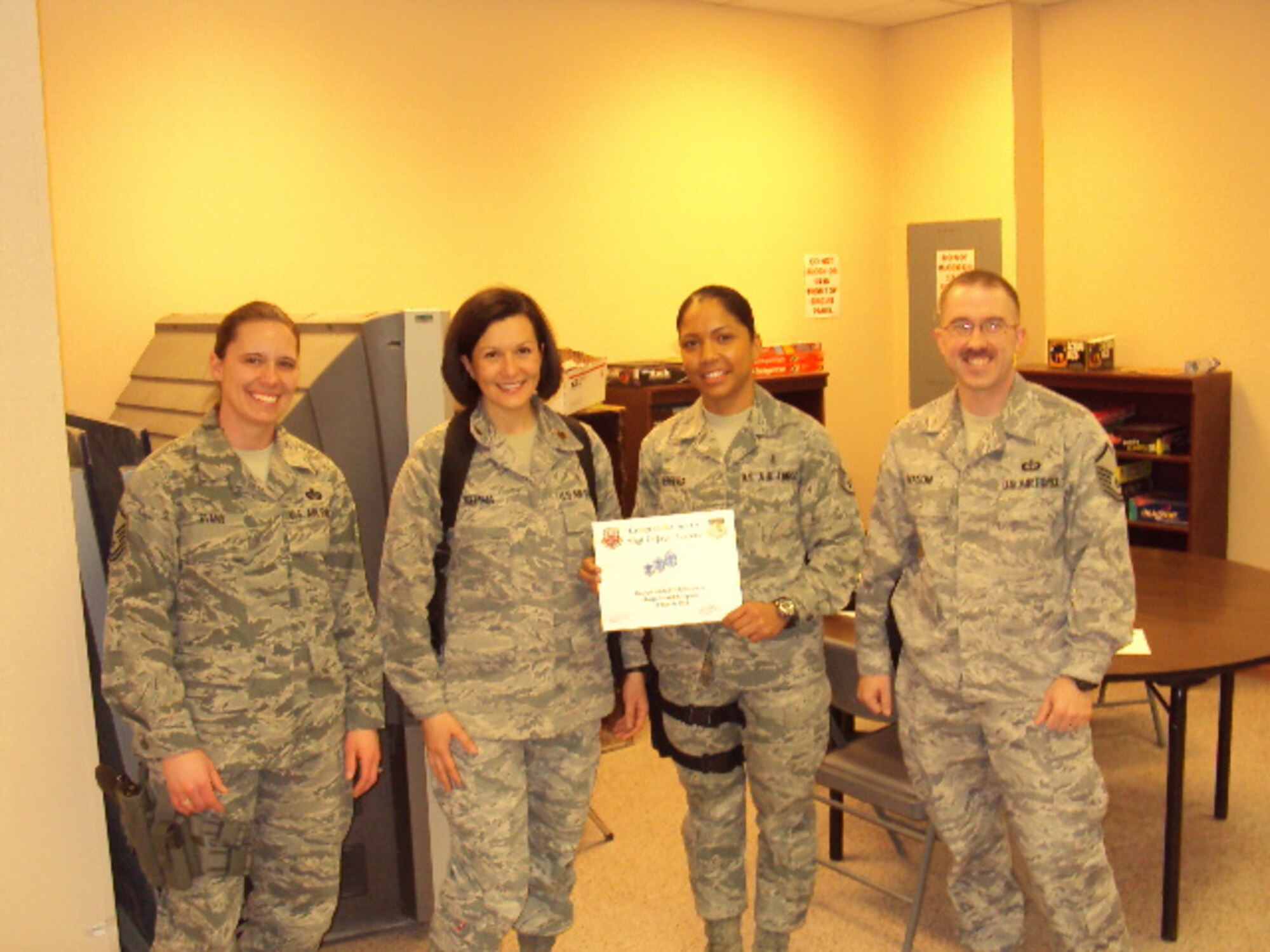 SSgt DeJaye Herrera was a committee member in setting up the Cunningham Remembrance Ruck March & Ceremony.  Each and every time I worked and met with her, she was the epitome of professionalism.  She was always motivated and enthusiastic about the challenge of gaining enough volunteers for the days' events.  And her work paid off in gathering a whopping 84 volunteers to help out with the events.  The event was a huge success and she single-handedly had a huge part in making it happen by gathering that many volunteers, because had it not been for the large number of helpers, the event would not have gone forward.  
