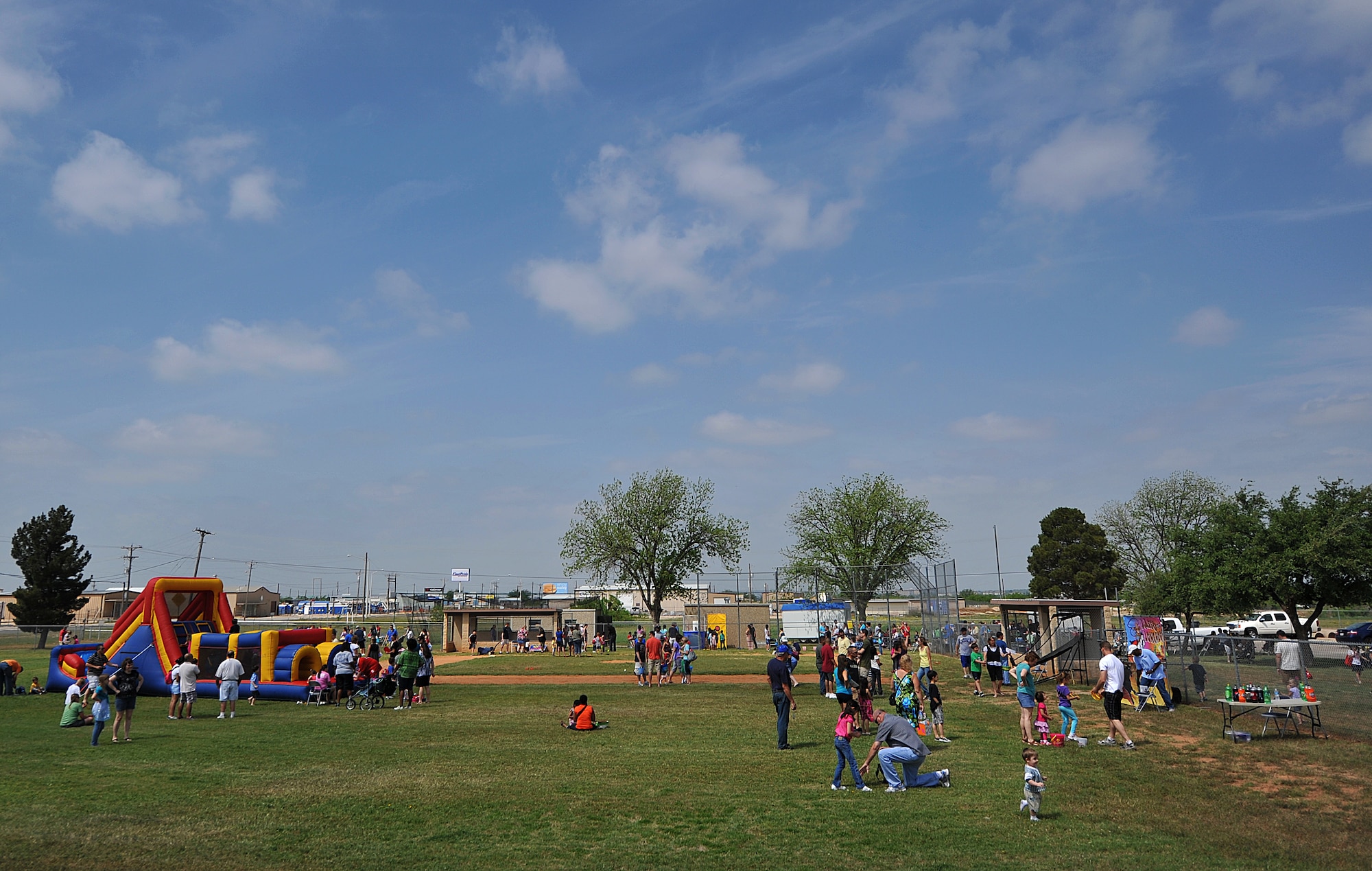 GOODFELLOW AIR FORCE BASE, Texas-- Families participate in the many activities and games of the 2012 Children’s Festival April 7. More than 300 people came to the fun filled event to relax and enjoy time with their families. (U.S. Air Force photo/Airman 1st Class Michael Smith)