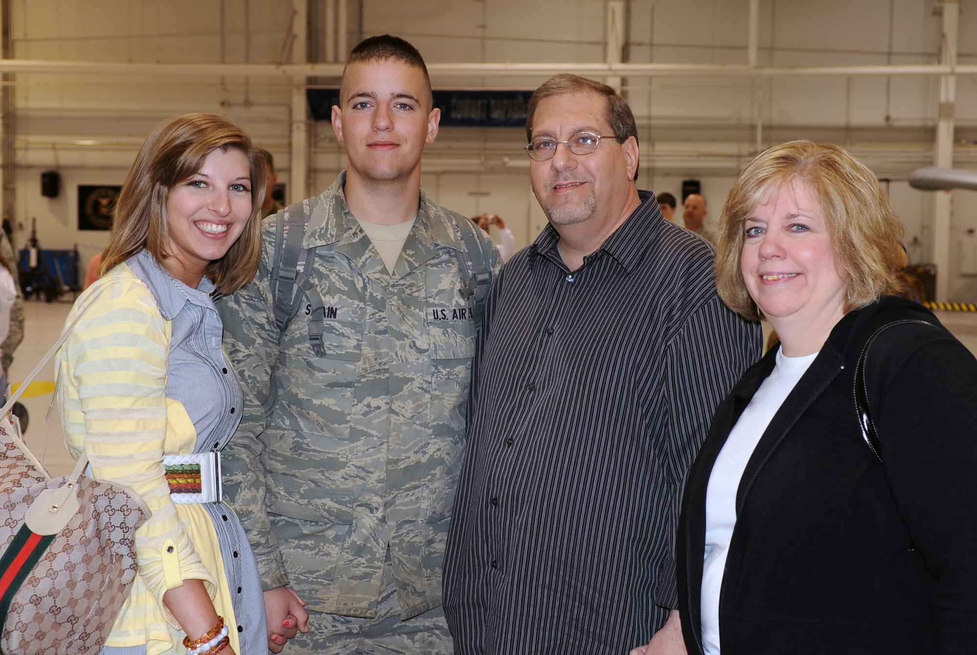 Nearly 300 reservists from the 442nd Fighter Wing at Whiteman Air Force Base, Mo., and a geographically separated unit at Barksdale AFB, La., returned from a 90-day deployment to Afghanistan, April 11, 2012. The 442nd Fighter Wing is an A-10 Thunderbolt II Air Force Reserve unit at Whiteman Air Force Base, Mo. (U.S. Air Force photo/Senior Airman Wesley Wright)