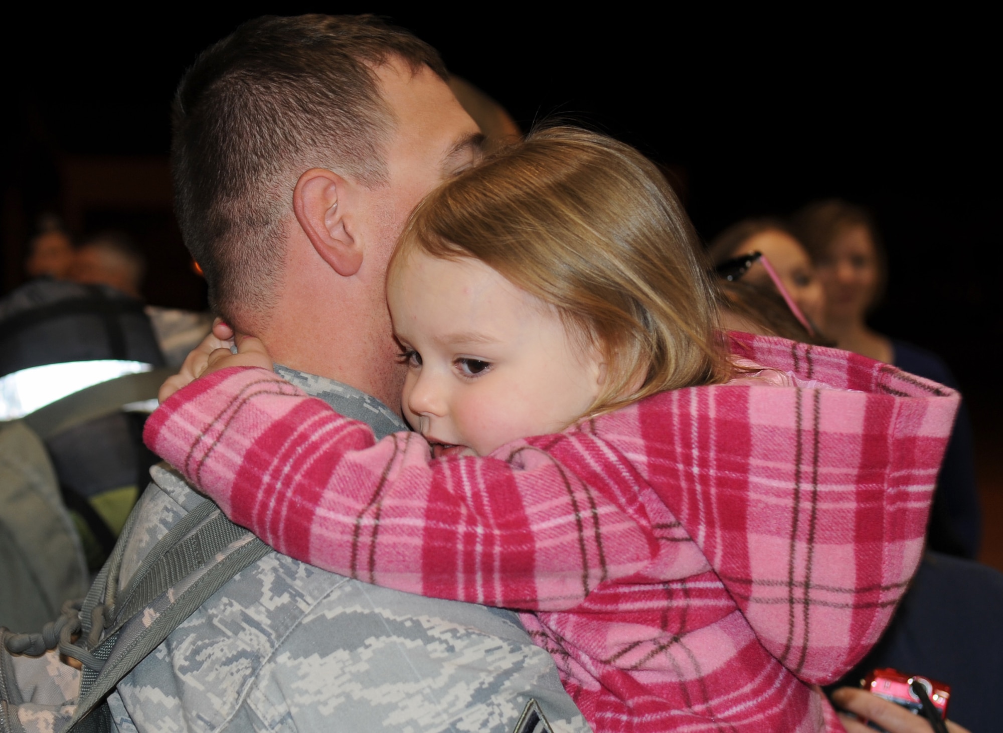 Nearly 300 reservists from the 442nd Fighter Wing at Whiteman Air Force Base, Mo., and a geographically separated unit at Barksdale AFB, La., returned from a 90-day deployment to Afghanistan, April 11, 2012. The 442nd Fighter Wing is an A-10 Thunderbolt II Air Force Reserve unit at Whiteman Air Force Base, Mo. (U.S. Air Force photo/Senior Airman Wesley Wright)