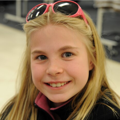 10 year old Keelie Hopkins- “That he’s out there helping other people, and it’s cool that he has to go to school to be a first sergeant.” (daughter of Master Sgt. Brett Hopkins, 628th Security Forces Squadron) (U.S. Air Force photo / Airman 1st Class Chacarra Walker)