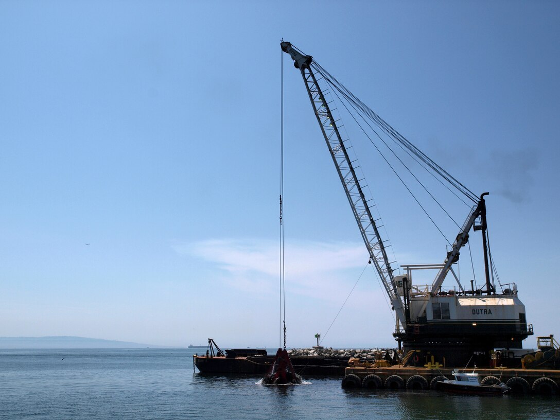The U.S. Army Corps of Engineers began a $13 million dredging project April 5 that will remove up to one million cubic yards of accumulated sand from the entrance channel to Marina del Rey Harbor. The sediment removal enhances safety for government, commercial and recreational boaters.         