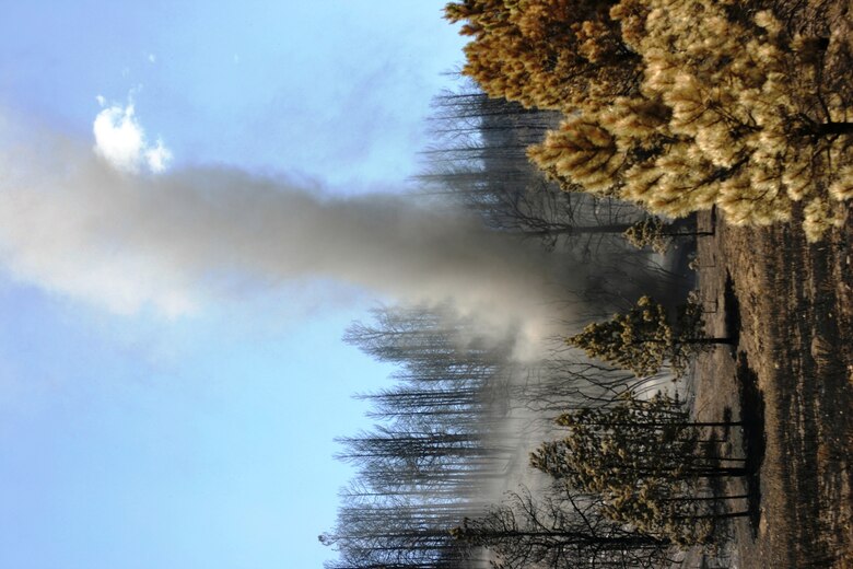 RATON, N.M., --District personnel witnessed an "ash" devil while walking the Track Fire burn scar.

