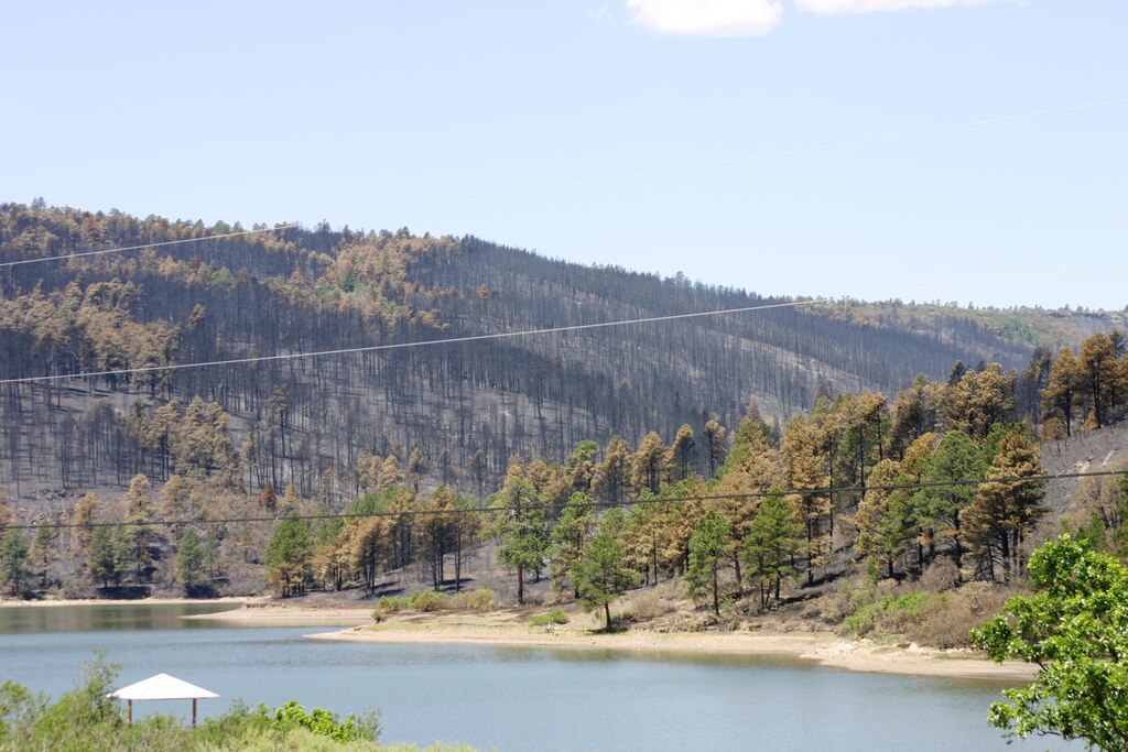 RATON, N.M., -- The hills just above Raton's Lake Maloya badly burned, and officials know rain will likely bring ash, dirt and debris right into the lake. This is a problem since the majority of the town's potable water comes from the lake.


