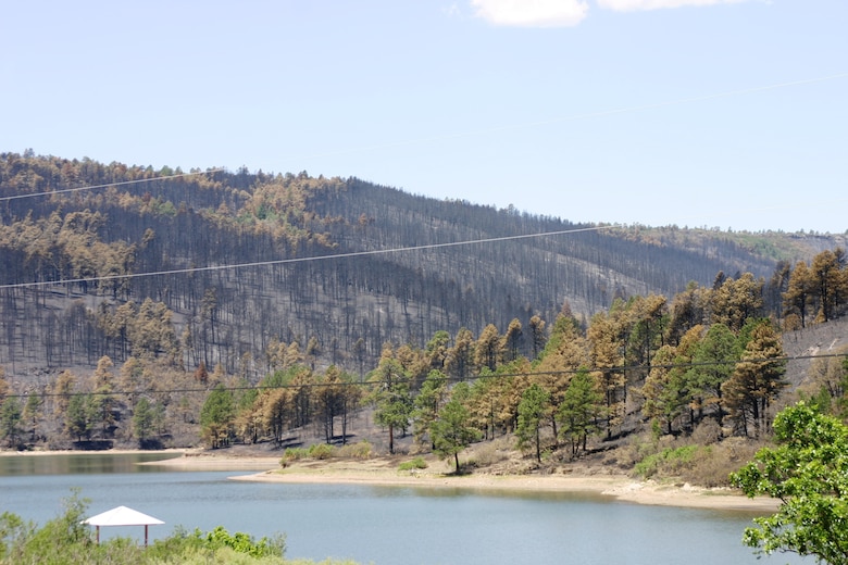 RATON, N.M., -- The hills just above Raton's Lake Maloya badly burned, and officials know rain will likely bring ash, dirt and debris right into the lake. This is a problem since the majority of the town's potable water comes from the lake.

