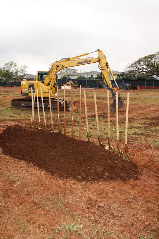 The U.S. Army Corps of Engineers, U.S. Army Garrison-Hawaii and contractor Absher Construction officials broke ground on a new $35.3 million barracks during a traditional Hawaiian blessing ceremony Feb. 23. 