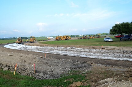New road construction continues from 4th Street to Perimeter Road located behind Joint Base San Antonio-Randolph Clinic to accommodate a smoother flow of traffic April 11. (U.S. Air Force Photo by Don Lindsey)