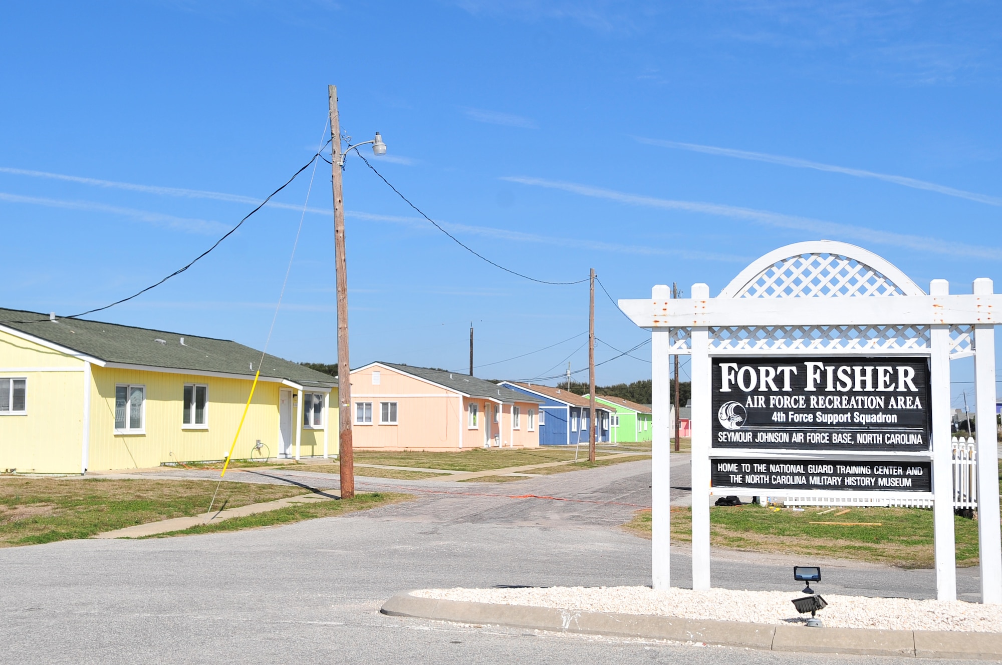 Fort Fisher, located in Wilmington, N.C., is currently receiving upgrades to its facilities. The mobile home units, campground sites, cottages and common areas are expected to be complete in May 2012. The vacation spot will remain open to Department of Defense personnel looking for relaxation along the Carolina coast during these renovations. (U.S. Air Force photo/Staff Sgt. Makenzie Lang/Released)
