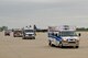 Local emergency responders react to a simulated aircraft crash during a major accident response exercise (MARE) at Rosecrans Memorial Airport, St. Joseph, Mo., April 12, 2012. The MARE tested Air National Guard and civilian agencies in their ability to respond to an aircraft accident. (U.S. Air Force photo by Staff Sgt. Michael Crane/Missouri Air National Guard)