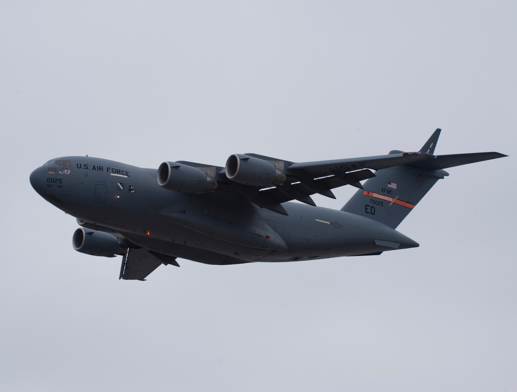 The C-17 Globemaster III T-1 on Sept. 15, 2011, the 20th anniversary of its
first flight. (Photo courtesy of Boeing)