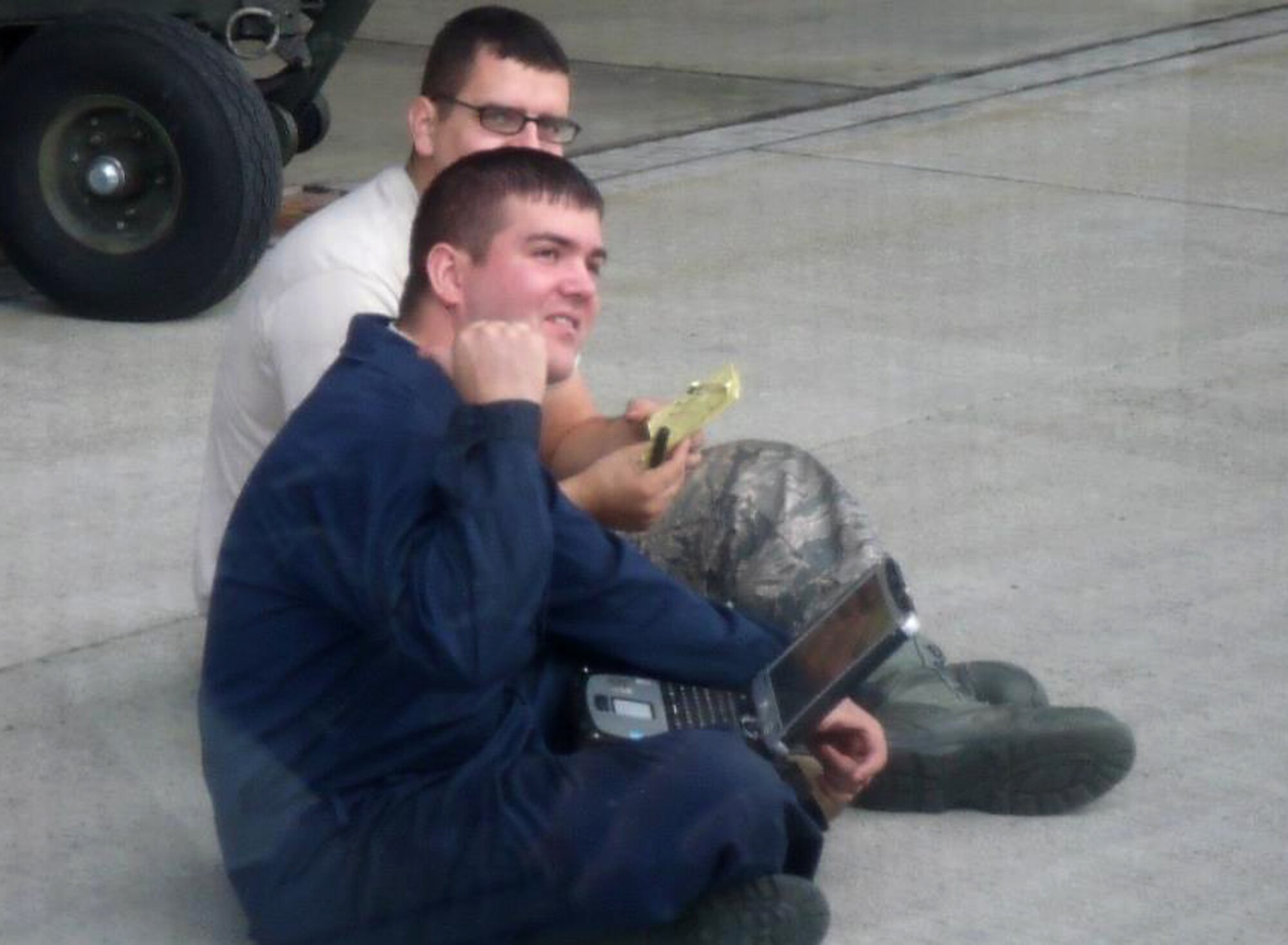 U.S. Air Force Staff Sgt. Dillon Alvarez, 35th Aircraft Maintenance Squadron avionics specialist, inputs data to the Integrated Maintenance Data System, at Paya Lebar Air Base, Singapore, April 9, 2012. Despite long hours on the flightline Alvarez is one class away from earning his degree from the Community College of the Air Force and is this week’s Misawa Spotlight. (courtesy photo) 