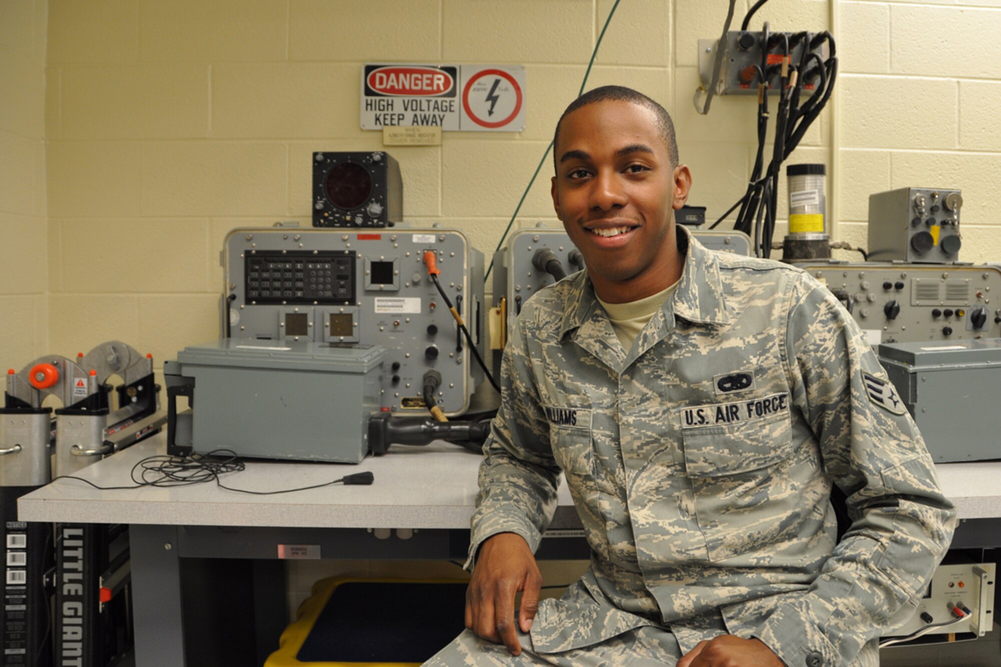 Senior Airman DiAntre` Williams serves as a 94th Maintenance Squadron integrated avionics technician. He inspects, analyzes, removes, maintains, installs and troubleshoots communication and navigation systems to keep our aircraft mission capable. "With a little hard work and ambition in the Air Force, your possibilities seem endless," said Williams. (U.S. Air force photo/Senior Airman Danielle Campbell Purnell)